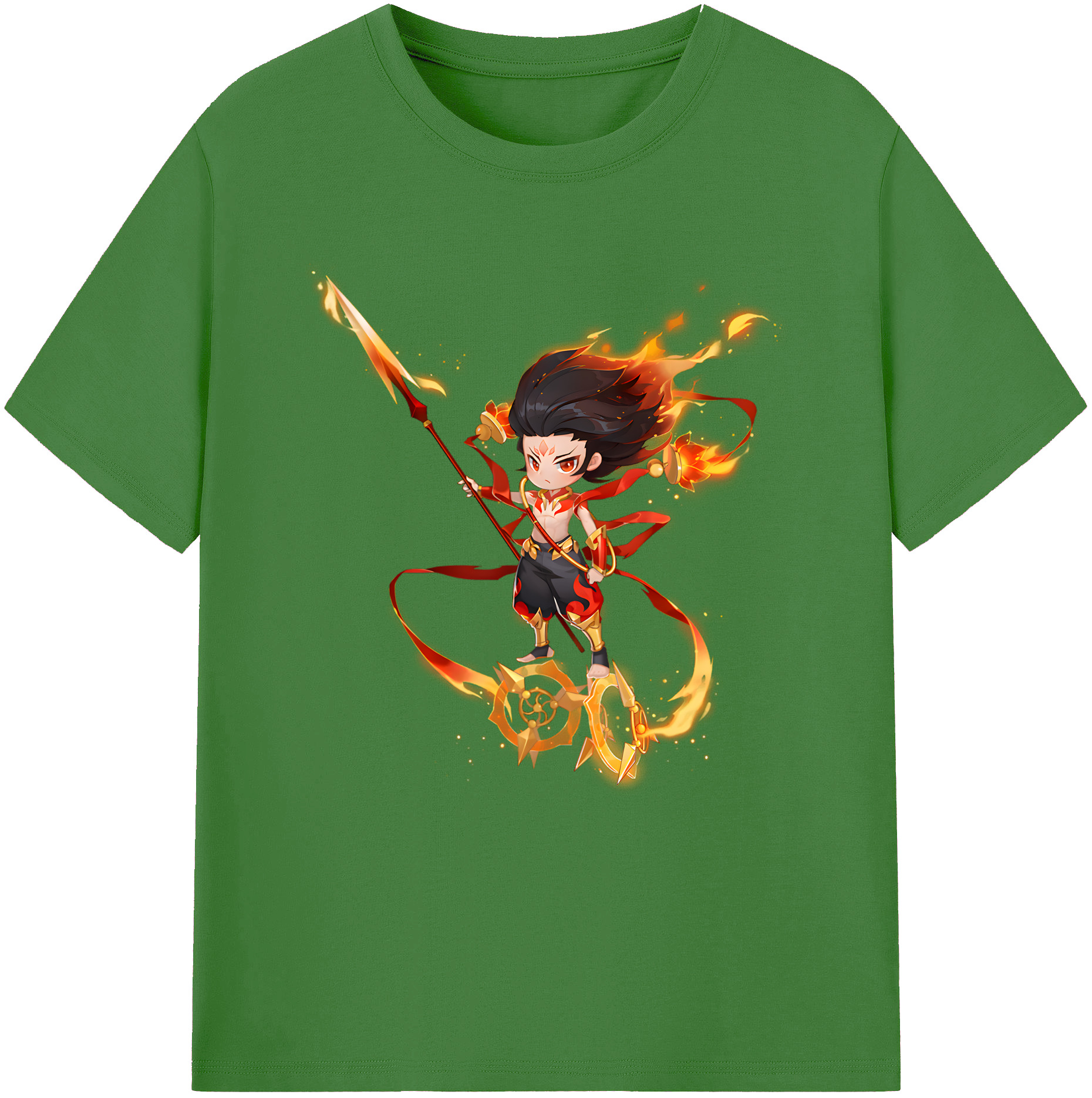（画像用） Ne Zha 2 ナタ 魔童の大暴れ レディースカジュアルプリントTシャツ（綿100％）